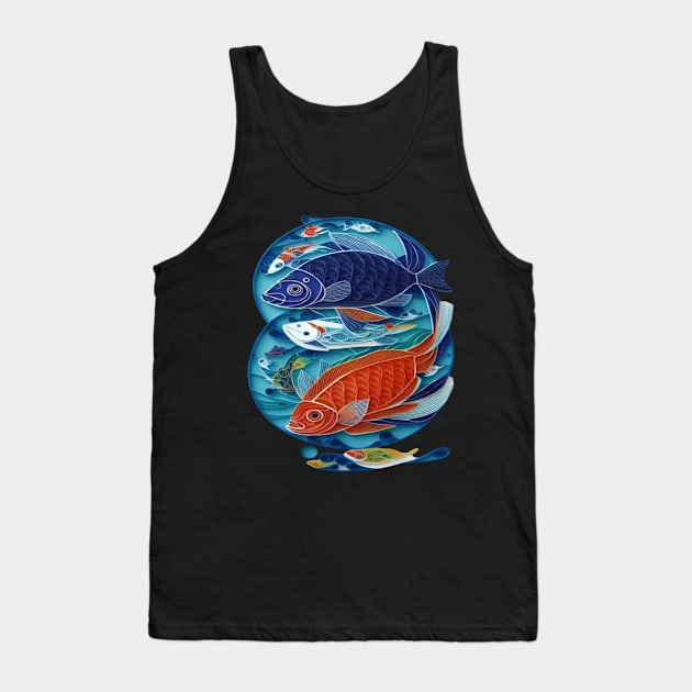 Sea and river inhabitants are wonderful fish.. Tank Top by umculi